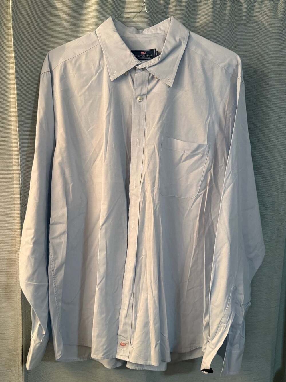 Vineyard Vines Classic Fit Shirt Size XL Blue Cotton Long Sleeve